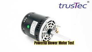 Teste do motor do soprador CA YDK-375-6B64 | 1/2 HP, 318-410 V, 50 Hz, 920 RPM em ação