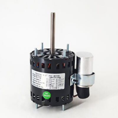 Motor PSC de 3,3" - 1/12HP 1/15HP 1/20HP Tensão Dupla 115V/230V 1550RPM 7,5uF/370V Rotação CCW/CW - Motor de Substituição Fasco D1127 Century 9721